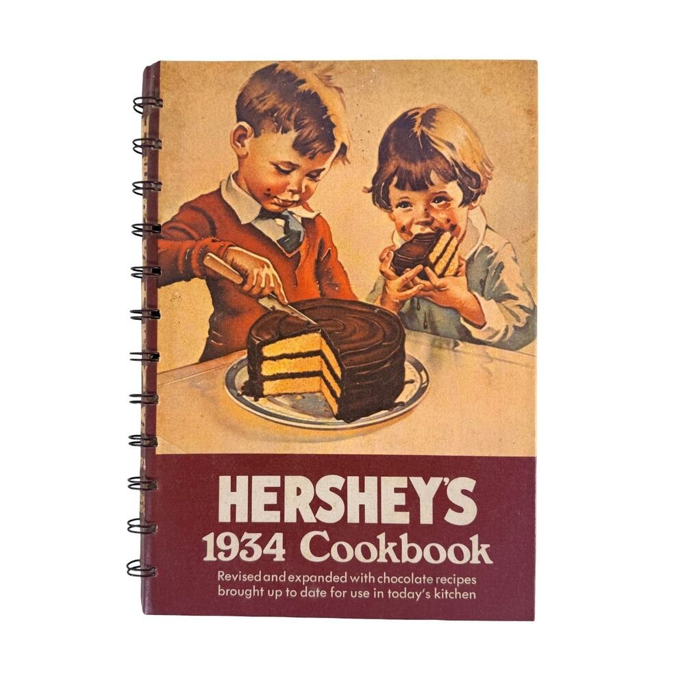 Hershey's 1934 Cookbook Chocolate Recipes Baking Desserts Hardcover‎ Book 1971